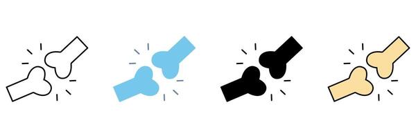 Joint concept line icon. Simple element illustration. vector
