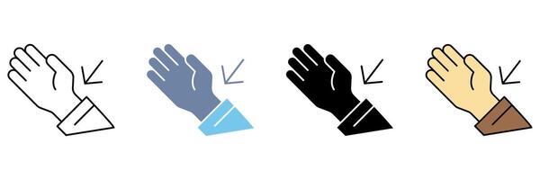wrist concept line icon. Simple element illustration. vector