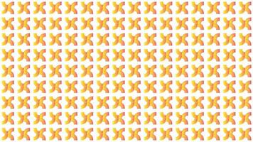 A colorful repeating pattern with overlapping orange and yellow shapes on a white background, evoking creativity and vibrancy. Perfect for modern designs, wallpapers, and textile applications. vector