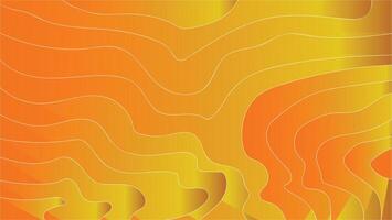 Abstract Gradient Background with Orange and Yellow Lines and Flowing Patterns vector