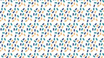 Vivid geometric pattern featuring multicolored shapes on a white base, creating a playful and lively design for backgrounds, wallpapers, or fabric designs. abstract background. vector