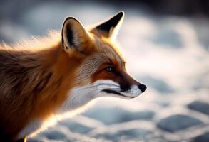 fox red white carnivore animal background predator nature wild fur wildlife mammal photo