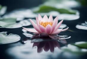 zen loto agua flor relajarse equilibrar antecedentes spa pacífico olated resumen foto