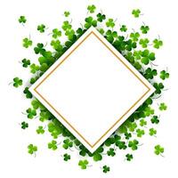 St.Patrick's Day background with paper for your text. Illustration vector