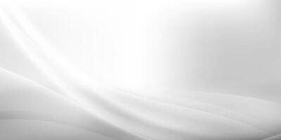 White Grey Wavy Abstract Background. vector