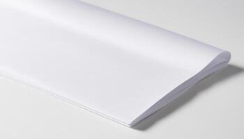 up olated paper blank design fold background folded paper space close white blank white white background photo