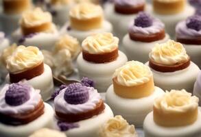 cakes cream food dairy calorie cake selection pastry diet fresh photo