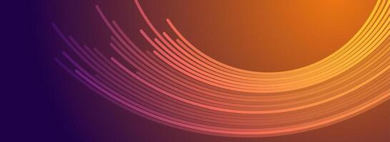 Bright minimal wavy lines abstract futuristic tech background vector