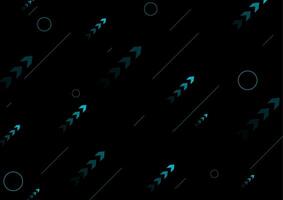 Blue arrows, lines and circles abstract tech background vector