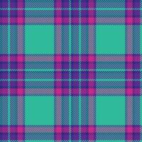 Retro Deep Indigo Seamless Tartan Textile Design vector