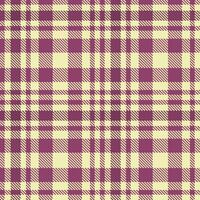 Light Egg Shell and Soft Light Plum Seamless Tartan Textile Design vector