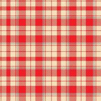 Retro Seamless Tartan in Rich Light Peach tones Textile Design vector
