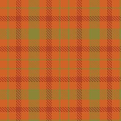 Retro Deep Rust Orange Seamless Tartan Textile Design