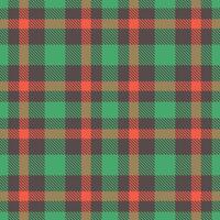 Pale Charcoal Grey and Muted Greenish Seamless Tartan Textile Design vector