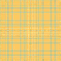 Retro Muted Light Mustard Seamless Tartan Textile Design vector