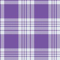 Retro Seamless Tartan in Iridescent Deep Lavender tones Textile Design vector