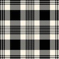 Retro Seamless Tartan in Bright Off White tones Textile Design vector