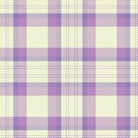 Retro Seamless Tartan in Cool Off White tones Textile Design vector