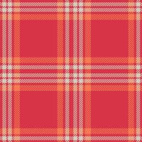 Retro Seamless Tartan in Iridescent Rose Red tones Textile Design vector
