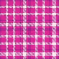 Retro Iridescent Shocking Pink Seamless Tartan Textile Design vector