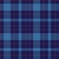 Retro Seamless Tartan in Rich Dark Indigo tones Textile Design vector