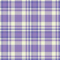 Retro Seamless Tartan in Muted Off White tones Textile Design vector
