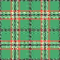 Retro Seamless Tartan in Bright Charcoal Grey tones Textile Design vector