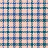 Retro Seamless Tartan in Soft Light Peach tones Textile Design vector