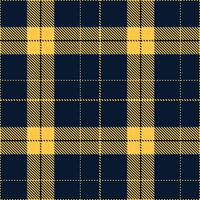 Retro Seamless Tartan in Vivid Macaroni And Cheese tones Textile Design vector
