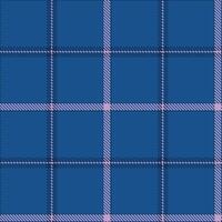 Retro Seamless Tartan in Iridescent Marine Blue tones Textile Design vector