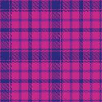 Retro Seamless Tartan in Deep Magenta tones Textile Design vector