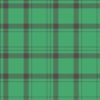 Warm Charcoal Grey and Dusty Greenish Seamless Tartan Textile Design vector