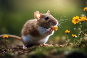 path clipping Mouse Surprised Field looking wildlife amazed surprise happy background humor animal concept wild fauna nature rat comedy shocked look indoor isolated photo