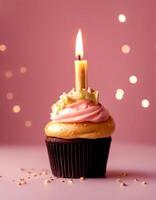 candle celebration pastel celebrate birthday anniversary pink event background number cupcake gold age decoration festive photo