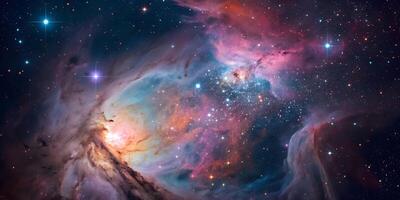 The orion nebula, a nebula in the constellation photo
