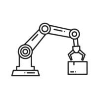 Robot arm icon, isolated. Editable icon and can be used easily on websites. vector