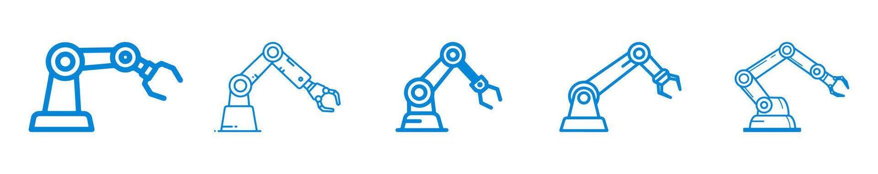 Robot arm isolated icon, editable icon. Can be used on websites and apps. vector