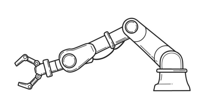 Isolated robot arm icon, editable icon and can be used easily on websites and applications. vector