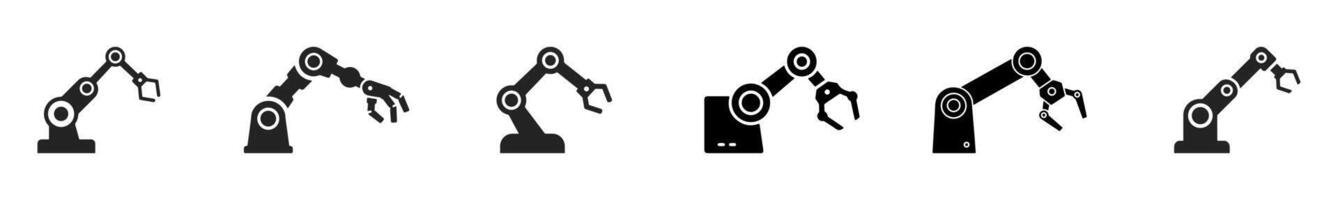 Isolated robot arm icon, editable icon and can be used on websites. vector