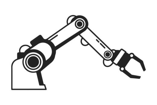 Robot arm icon, isolated editable icon and can be easily used on websites and applications. vector