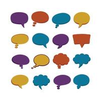 Modern Speech Balloon Pack with Fun and Editable Bubble Styles vector