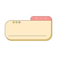 Retro Text Box vector