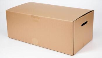 photo white deliver packing cardboard shipping olated mail box retail brown post clipping path