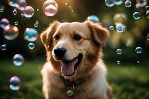 Cute dog bubbles barking sheepdog dream purebred dreaming talk watching cloud breed sitting obedient creative thinks canino bubble looking bark concept draw expression photo