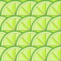 Seamless lime slices pattern vector