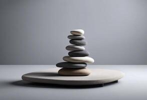 podium fabric presentation empty spase light background scene product platform stones copy canvas gray Minimal Stack splay poduim stone dais pedestal platform display product scene presentation dais photo