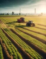 agriculture industry digital intelligence farming artificial machine photo