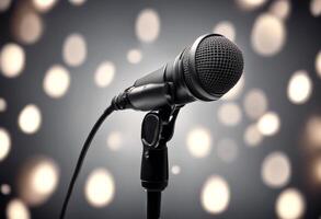 background microphone olated transparent isolated sound equipment music audio studio technology communication photo
