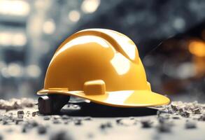 illustration day labour hat hard labor construction background site protective photo