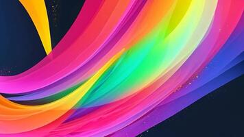 Rainbow Abstract Motion Vibrant and swirling abstract design with rainbow colors. Intense colors and dynamic movement create an engaging and captivating visual experience. video